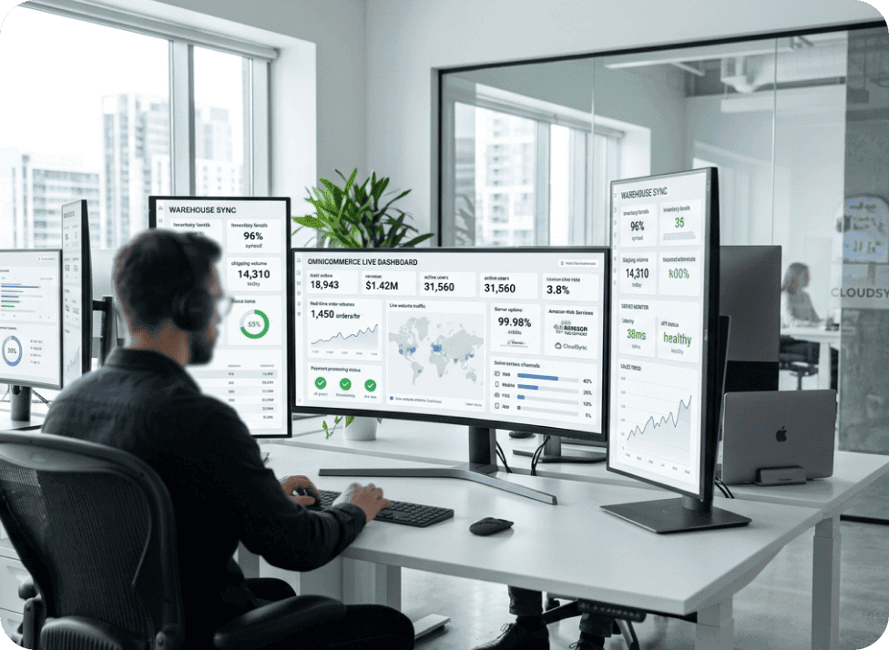 Baseer Reliable Performance for High-Traffic Stores Unified Omnichannel System - POS, Ecommerce, Mobile App, Warehouse Management, ERP.