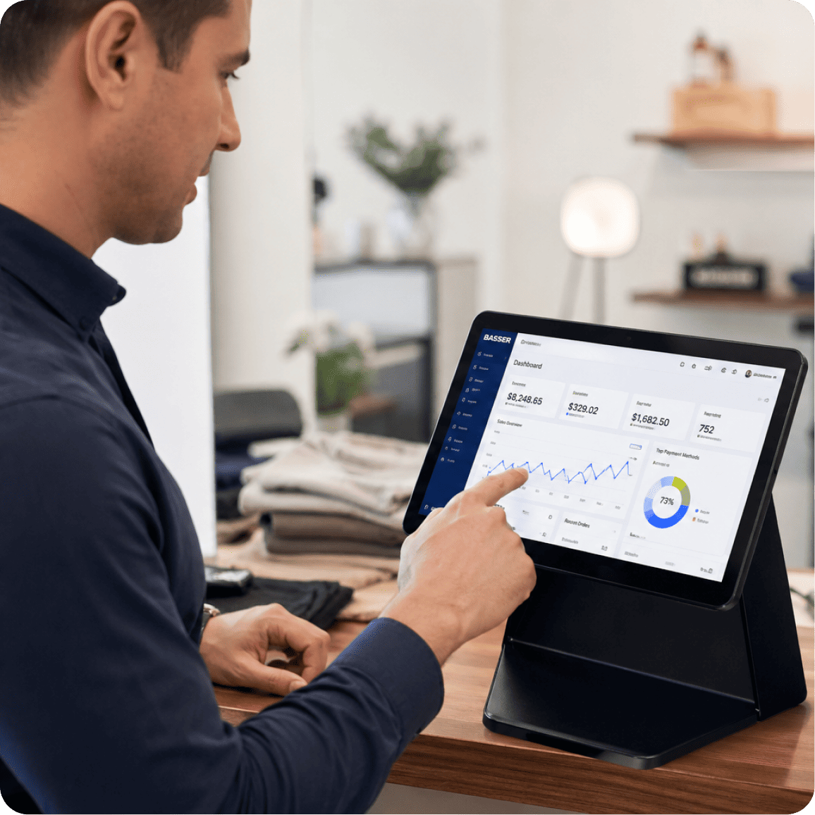 Baseer Why Baseer Unified Omnichannel System - POS, Ecommerce, Mobile App, Warehouse Management, ERP.